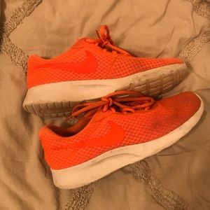 NIKE coral orange shoes